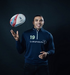 MONACO, MONACO - FEBRUARY 18: Laureus Ambassador Bryan Habana
poses during a portrait session on February 18, 2019 in Monaco, Monaco. (Photo by Simon Hofmann/Getty Images for Laureus)
